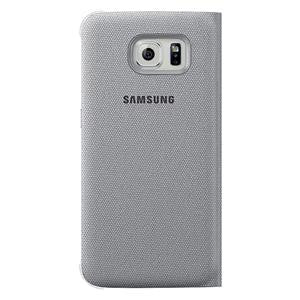SAMSUNG GALAXY S6 S VIEW COVER (FABRIC) - SILVER