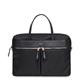 Knomo Mayfair Nylon Hanover Slim Briefcase 14"-Black
