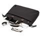 Knomo Brompton Fabric Maxwell Slim Briefcase 15.6"-Black